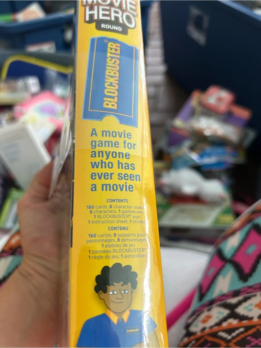 Movie Hero Party Game - Yellow & Blue